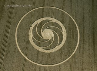 aerial of Milk Hill from tt