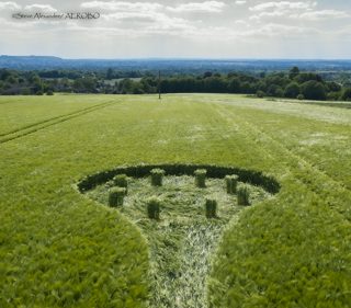 aerial of Potterne from tt