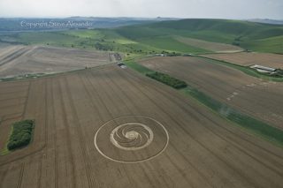aerial of Milk Hill from tt
