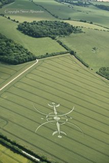 aerial of Clearbury Ring from tt