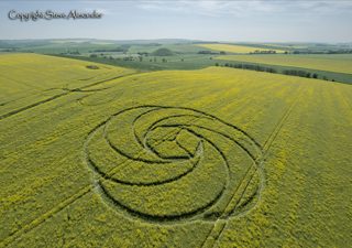 aerial of Waden Hill from tt