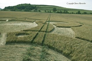 aerial of Battlesbury Hill from tt