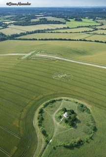aerial of Farley Mount from tt