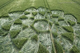 aerial of Chilcomb Down from tt