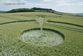 aerial of Clearbury Ring from tt