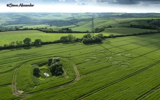 aerial of Buckland Down from tt