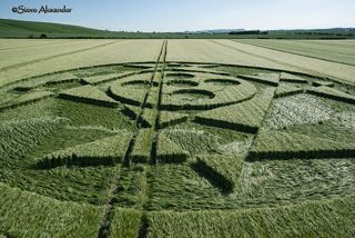 aerial of Hackpen HIll from tt