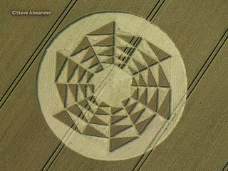 aerial of Barbury Castle from tt
