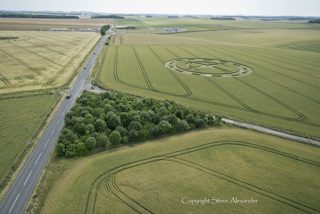 aerial of Stonehenge from tt