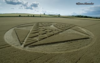 aerial of Barton Stacy from tt