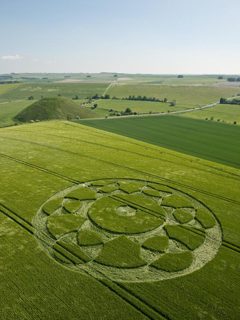 aerial of Silbury Hill