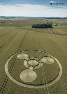 aerial of Coneybury Hill from tt