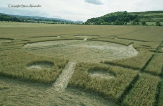 aerial of Battlesbury Hill from tt