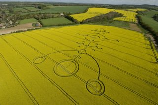 aerial of Clatford from tt