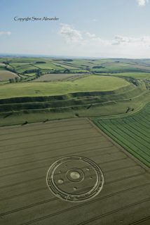 aerial of Maiden Castle from tt