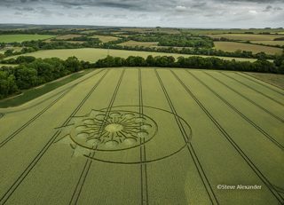 aerial of Owlesbury from tt