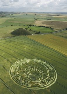 aerial of Silbury Hill from tt