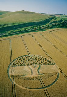 aerial of Alton Barnes from tt