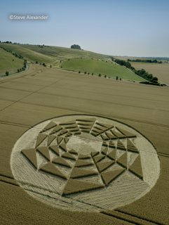 aerial of Barbury Castle from tt