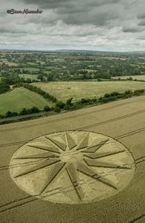 aerial of Westbury White Horse from tt