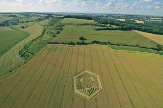 aerial of Vernham Dean