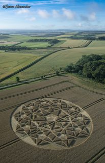 aerial of Hackpen Hill from tt