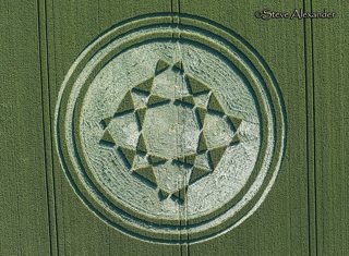 aerial of Danebury Hill
