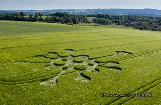 aerial of Potterne from tt