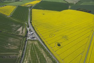 aerial of Willoughby Hedge from tt