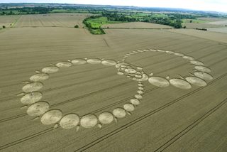 aerial of Milk Hill