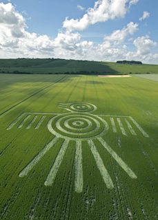 aerial of Barbury Castle