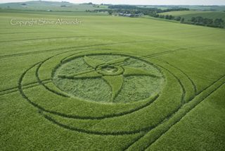 aerial of Silbury Hill from tt