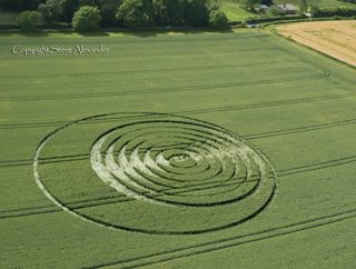 aerial of Tichborne from tt