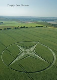 aerial of Milk Hill