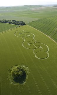 aerial of Beckhampton
