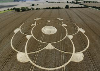 aerial of Winterbourne Bassett