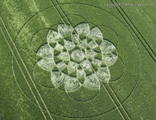 aerial of Chilcomb Down from tt
