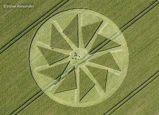 aerial of Hackpen Hill from tt