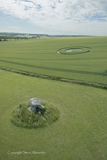 aerial of Devil's Den, Wiltshire