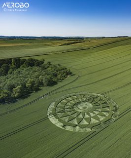 aerial of Ogbourne St George from tt