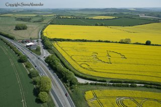 aerial of Willoughby Hedge from tt