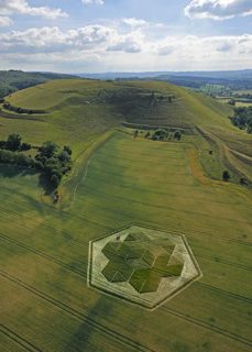 aerial of Cley Hill from tt
