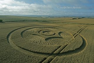aerial of Avebury from tt