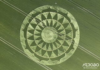 aerial of Ogbourne St George from tt