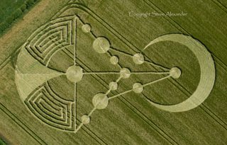 aerial of Badbury Rings from tt