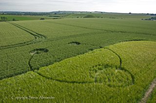 aerial of Silbury Hill