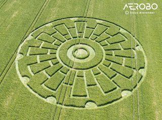 aerial of Sixpenny Handley from tt