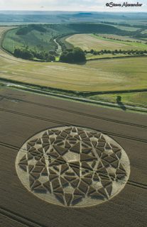 aerial of Hackpen Hill from tt