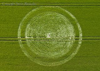 aerial of East Kennett from tt