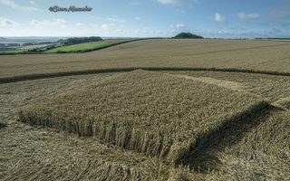 aerial of Hackpen Hill from tt